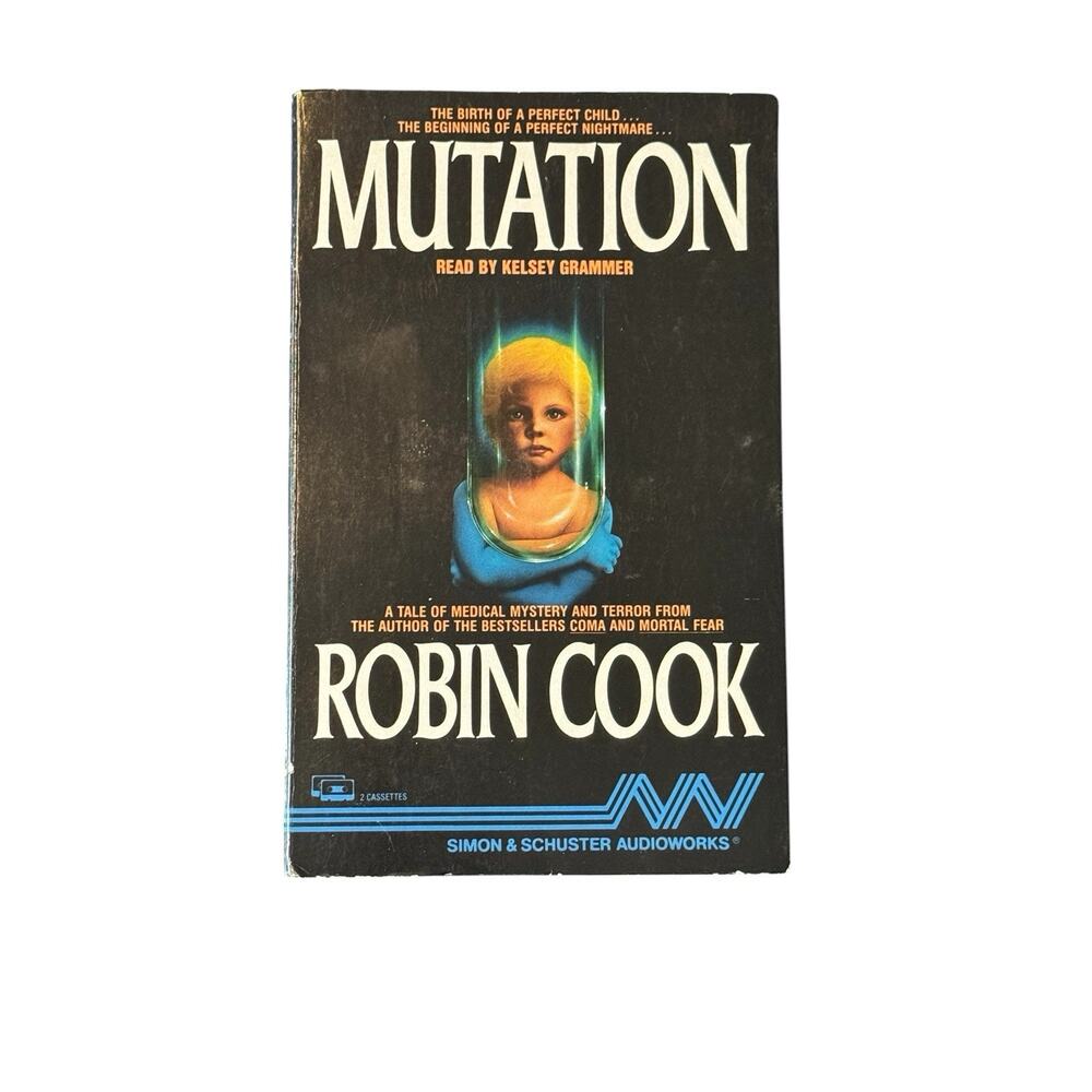 Robin Cook Mutation Audiobook Cassette 2 Tape Set Kelsey Grammer Read Travel